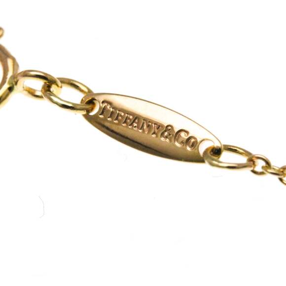 TIFFANY 18k Gold Diamond Charm Bracelet - Picture 7 of 14